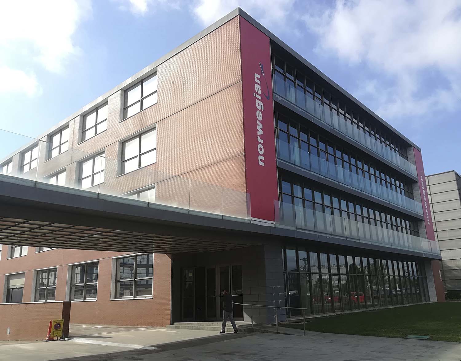 Sede española de Norwegian en Barcelona.