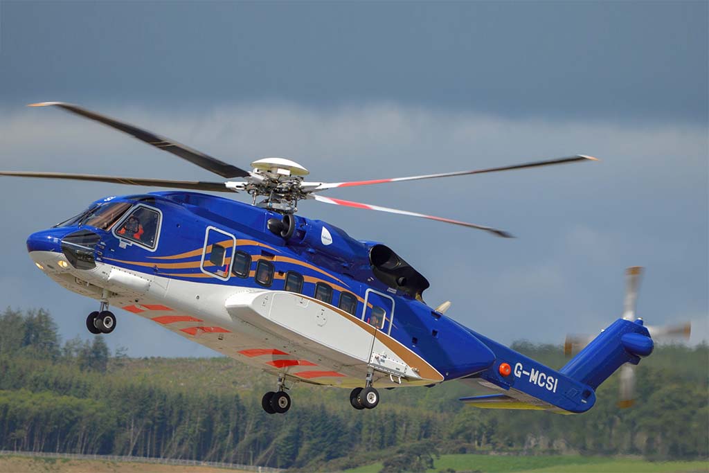 Un Sikorsky S92 de la división offshore de Babcock.