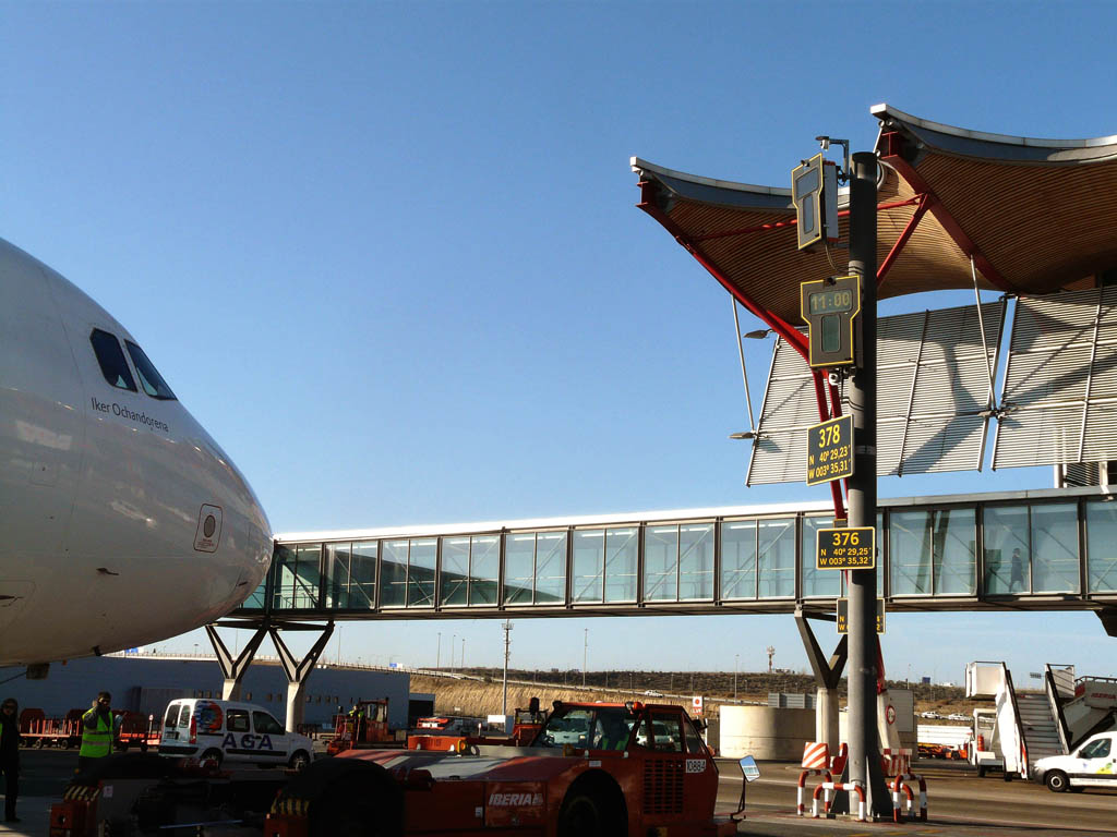 Sistema de información de slots en Barajas