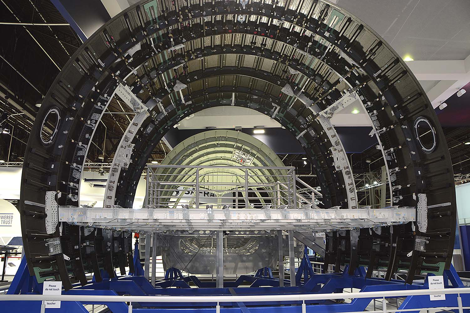 Fuselaje delantero del Airbus A350 producido por Stelia Aerospace.