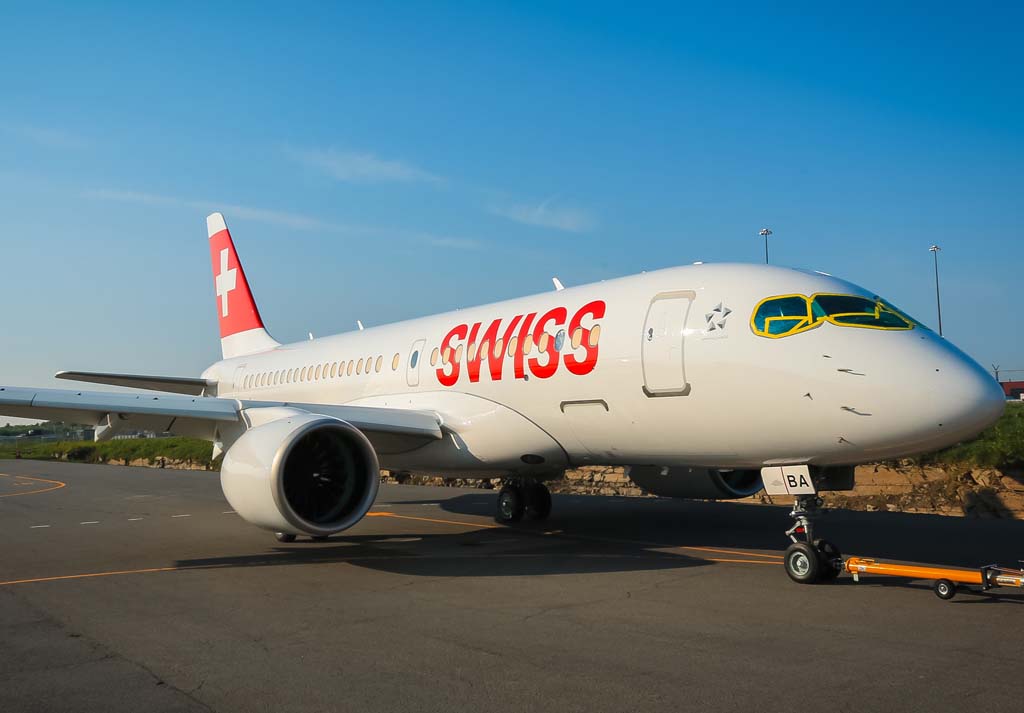 El primero de los 30 Bombardier C Series para Swiss.