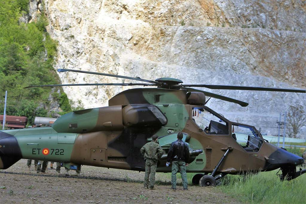 El ET-722 tras el aterrizaje de emergencia en Eslovenia.