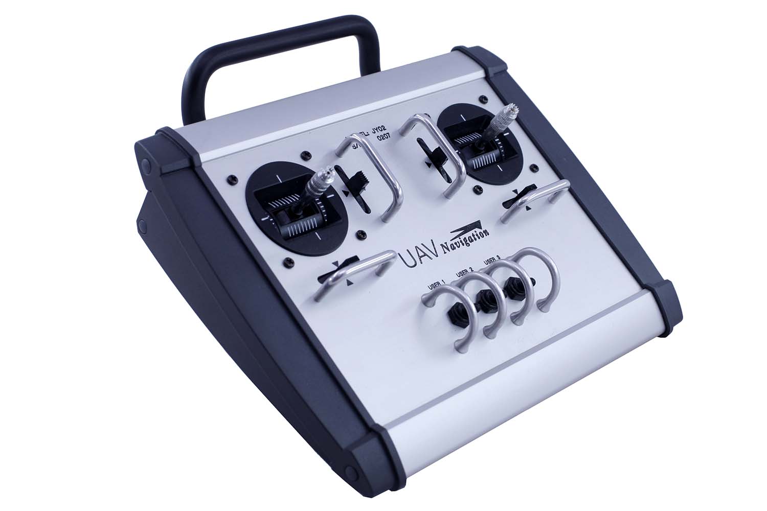 Consola portatil de control de drones desarrolada por UAV Navigation.