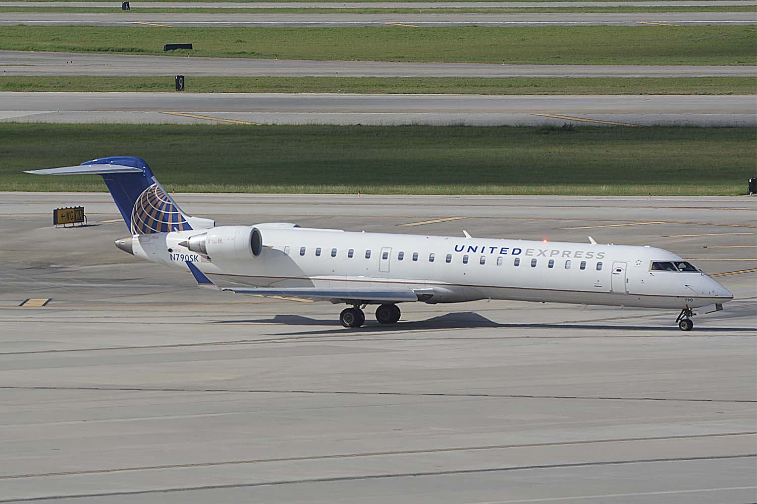 CRJ700 de United. El nuevo CRJ550 se basará en esta plataforma.