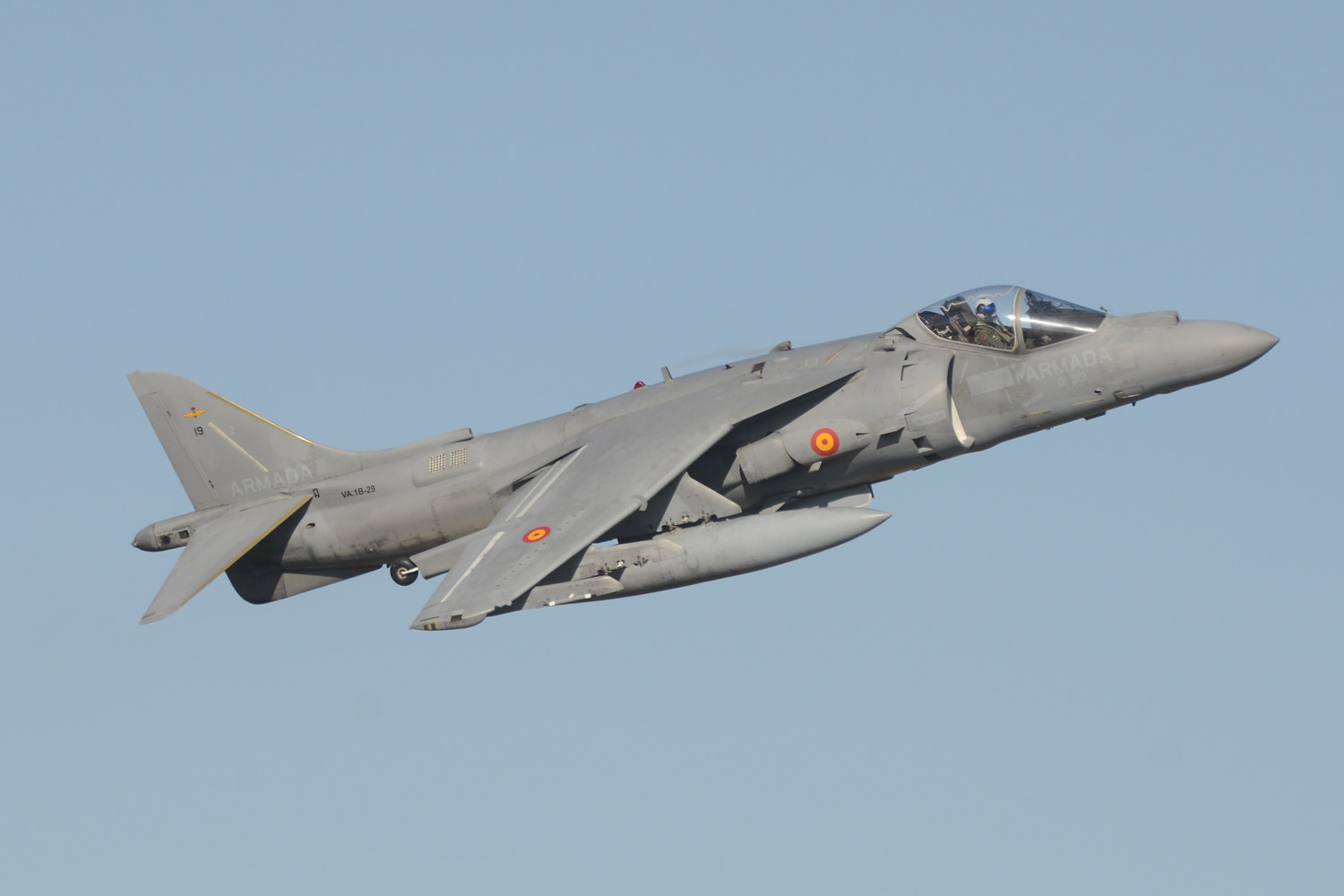 Harrier de la Armada española.