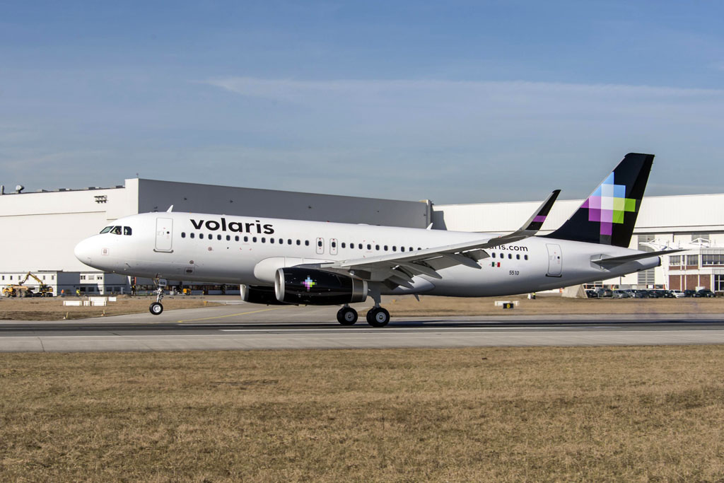 Airbus A320 con sharklets de Volaris