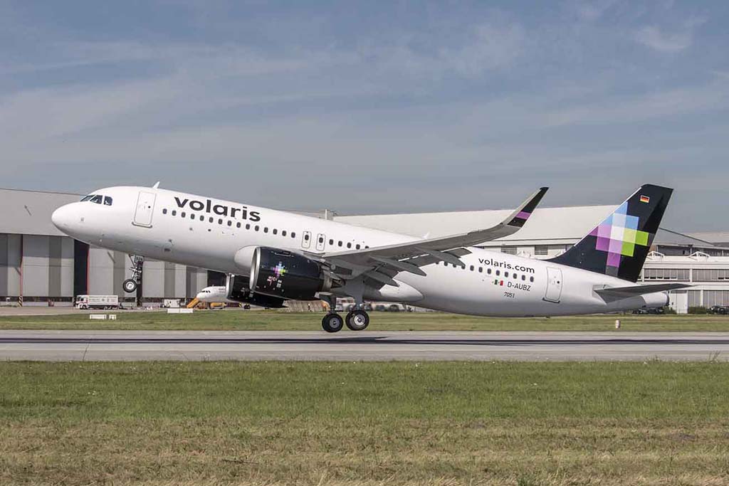 El primer A320neo de Aercap/Volaris hizo su primer vuelo el 25 de agosto desde Finkenwerder.