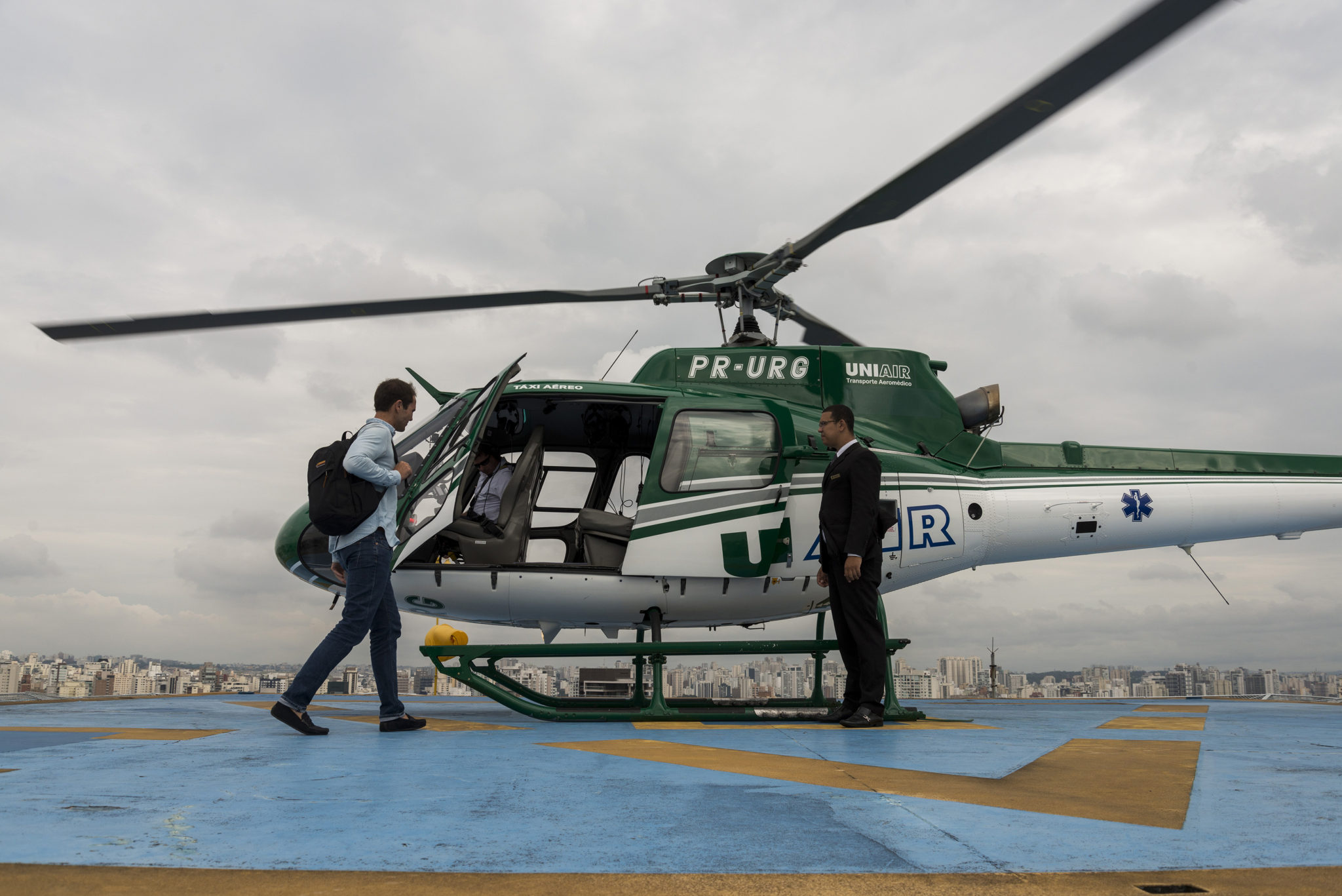 Sao Paulo y Ciudad de México son dos de las ciudades con un mayor número de helicópteros en su cielo para evitar atascos de tráfico y una mayor seguridad.