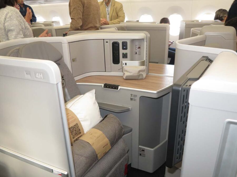 Entre las mejoras del nuevo asiento de Business está una puerta que aisla el asiento y permite mayor privacidad.