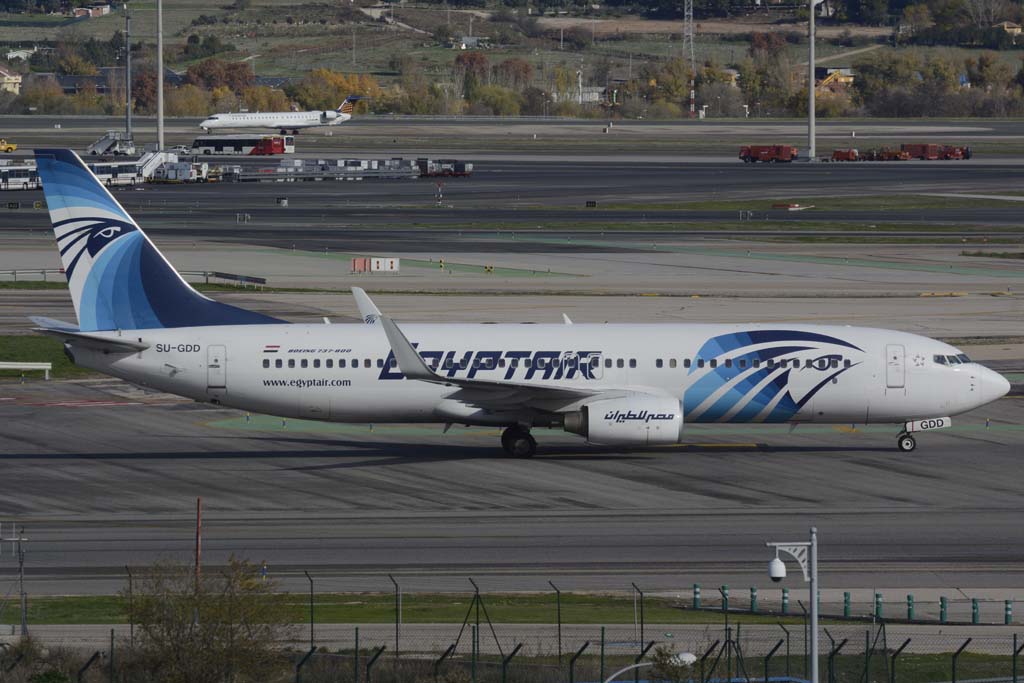 Boeing 737-800 de Egyptair.