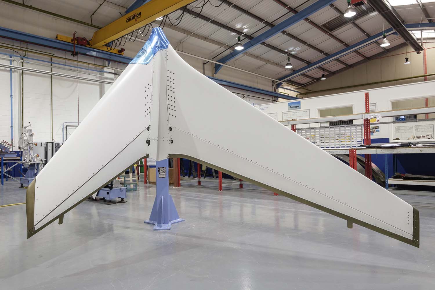 Winglet del Boeing 737 MAX producido por GKN en Reino Unido.