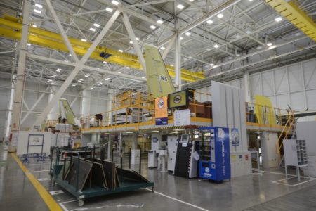 Cadena de montaje del Airbus C295 en Sevilla.