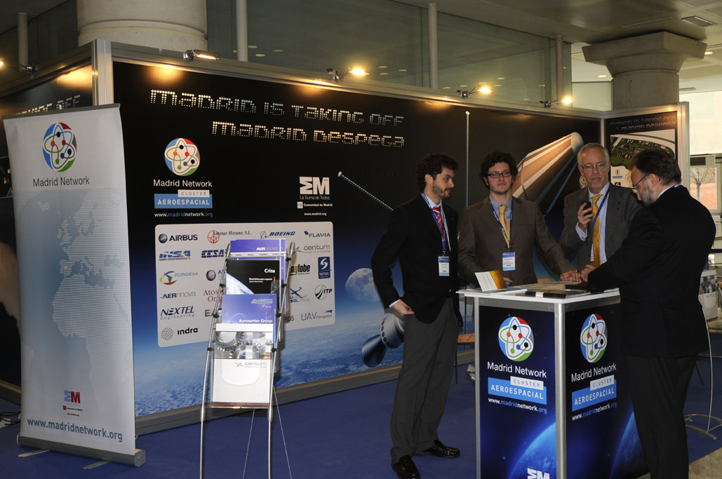 Stand del Cluster Aeroespacial de Madrid