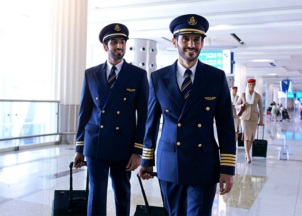 Nuevas selección de pilotos españoles de Emirates.