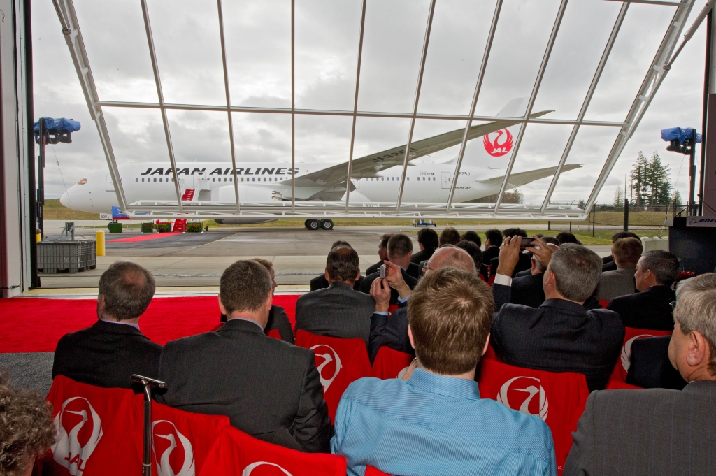 Entrega a JAL de dos Boeing 787 Dreamliner