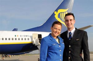 Tripulación de Ryanair.