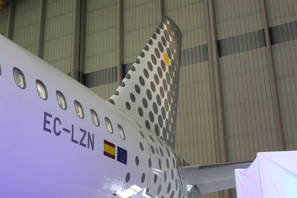 El primer A320 de vueling con wifi a bordo de pago