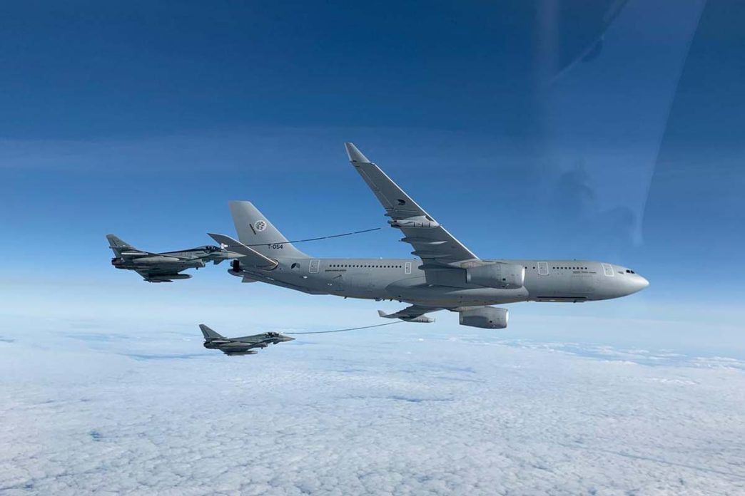 Airbus A330 MRTT de la fuerza multinacional Europa de aviones cisterna.