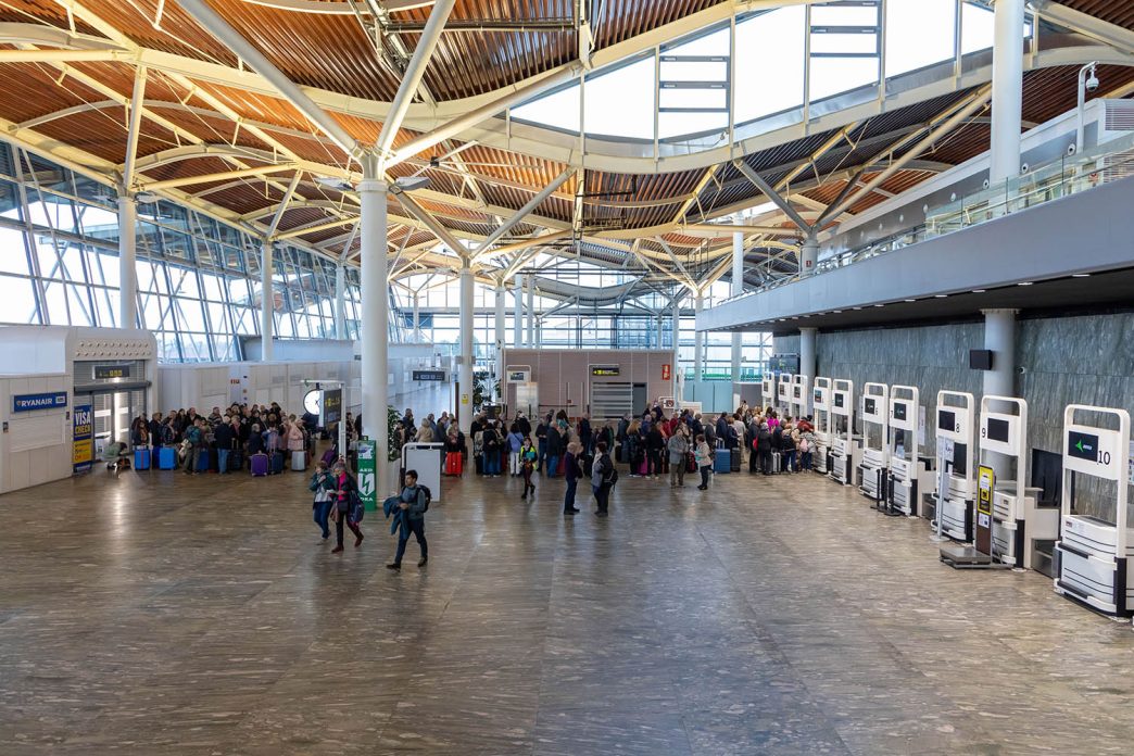Terminal de pasajeros del aeropuerto de Zaragoza.