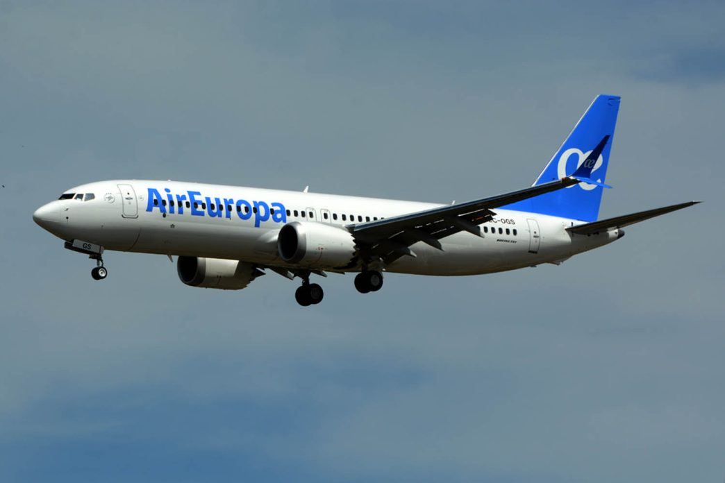 Air Europa estrenará el Boeing 737 MAX entre Madrid y Alicante.