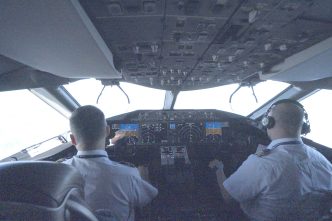 Cockpit de un Boeing 787 de Air Europa.