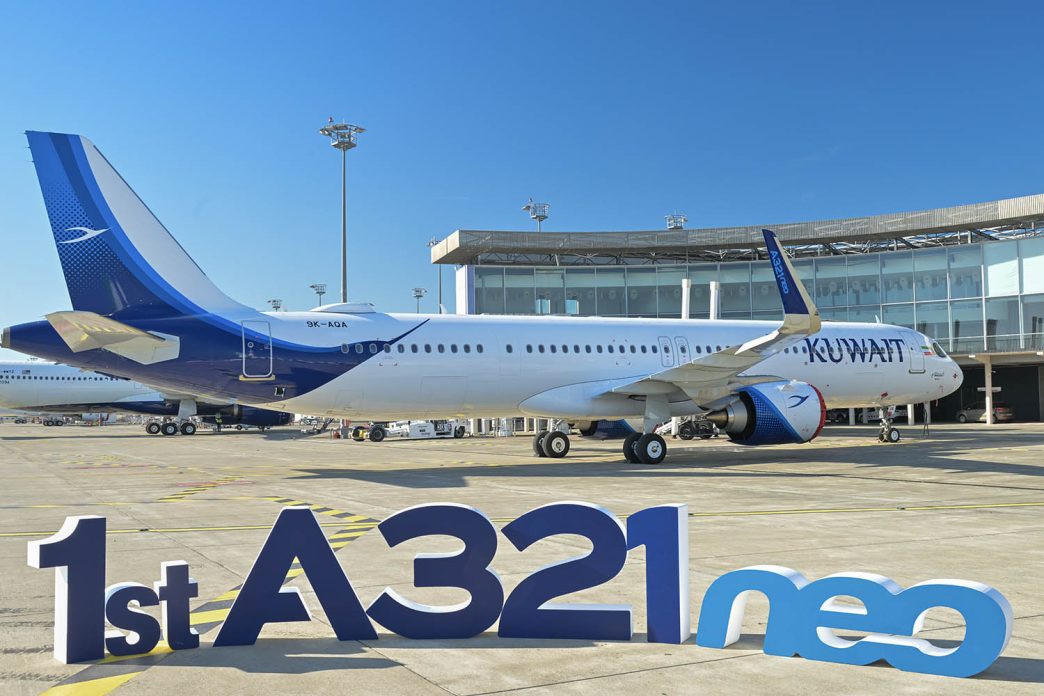 Primer Airbus A321neo entregado a Kuwait Airways.