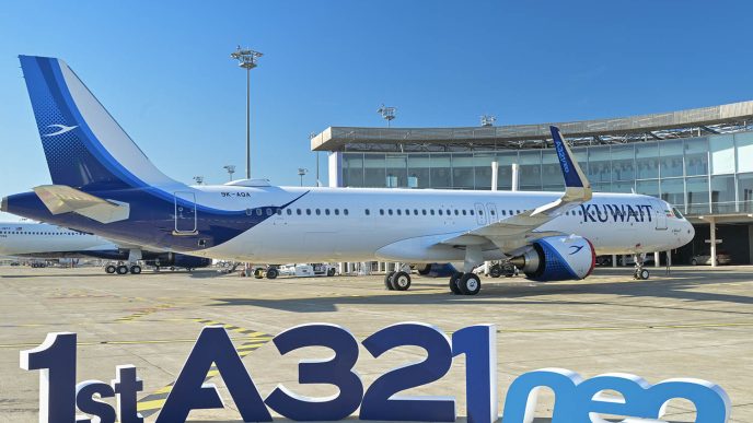 Primer Airbus A321neo entregado a Kuwait Airways.