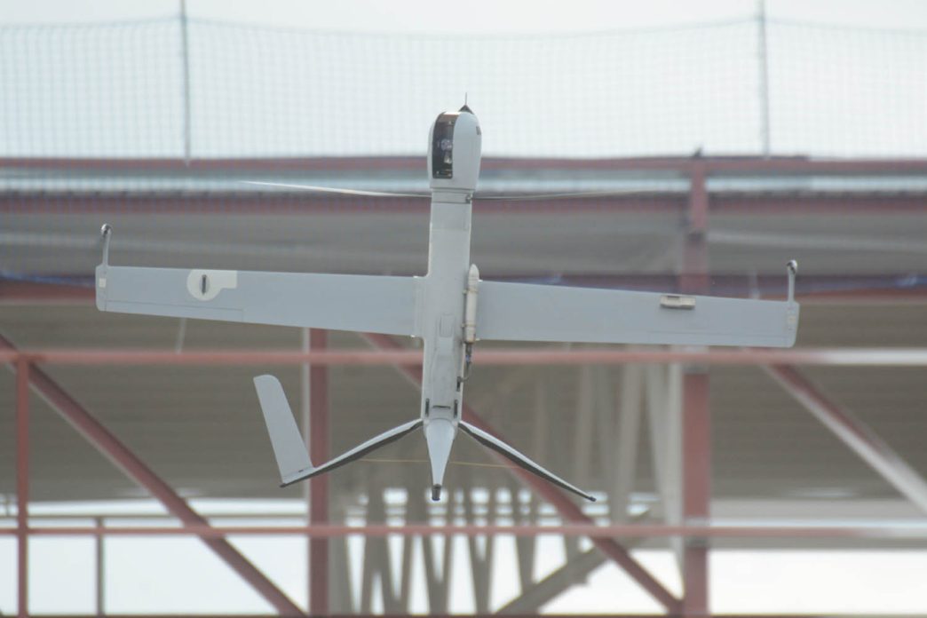 Despegue en vertical del UAV Airbus Flexrotor.