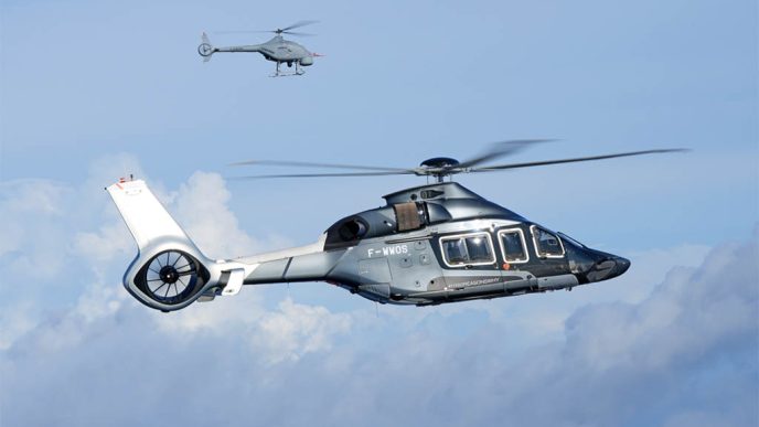 Pruebas de control de un UAS VSR700 desde jun H160.