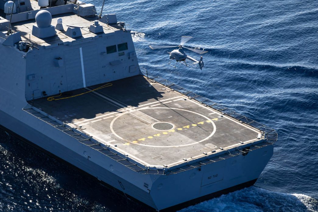 Pruebas del VSR700 en una fragata de la Marina francesa.