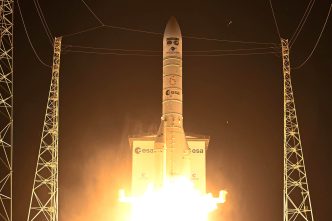 Lanzamiento del Ariane 6 con el satélite MetOp-NG-1A.