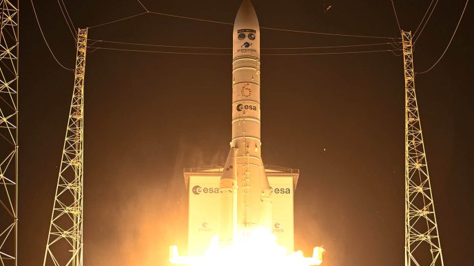 Lanzamiento del Ariane 6 con el satélite MetOp-NG-1A.