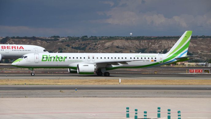 Entre las entregas de Embraer en el segundo trimestre de 2025 estuvo el 15º y último E195-E-2 de Binter Canarias.