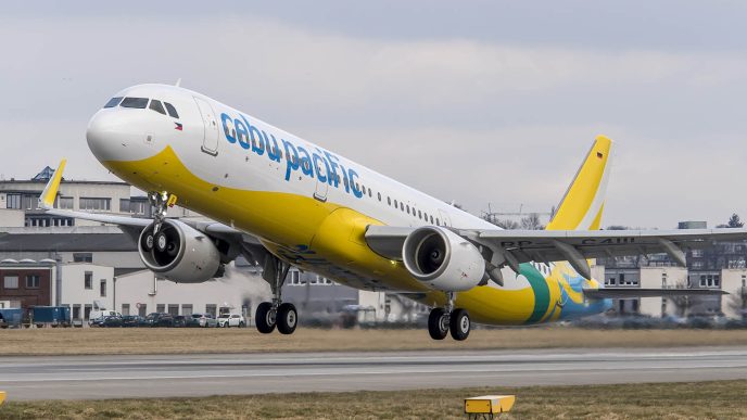 Airbus A321 de Cebu Pacific.