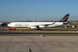 EC-MQM, último Airbus A340 de Plus Ultra y de España.