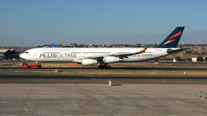 EC-MQM, último Airbus A340 de Plus Ultra y de España.