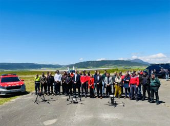 El ejercicio en Lumbier fue presenciado por La consejera de Interior, Función Pública y Justicia del Gobierno de Navarra, Amparo López, acompañada de numerosas autoridades locales.