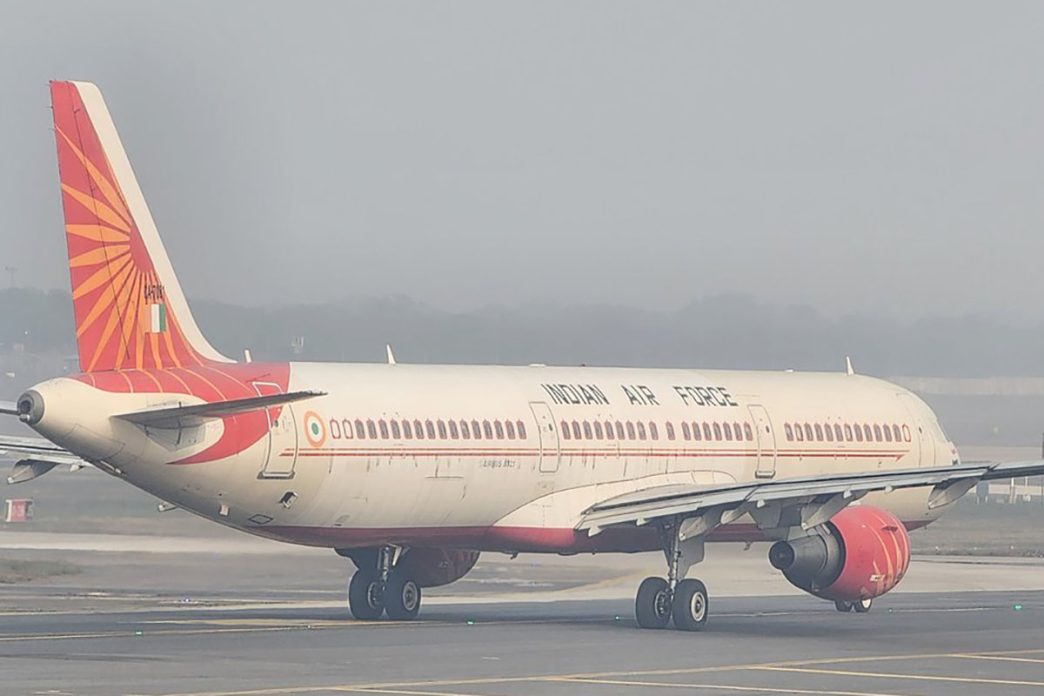 Uno de los Airbus A321 de la Fuerza Aérea de India que serán modificados a AEW&C.