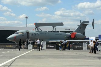 Globaleye de Emiratos Árabes Unidos mostrado en el Salón de París 2025.