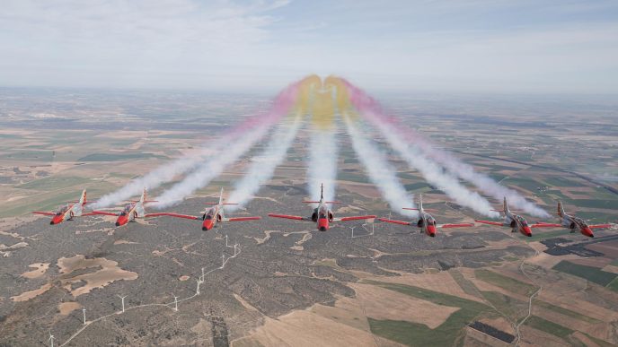 14 y 15 de junio en San Javier gran festival aéreo de despedida del CASA C-101 de la Patrulla Águila.