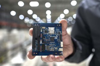 Placa de control de la inteligencia artificial del Φ-sat-1 .