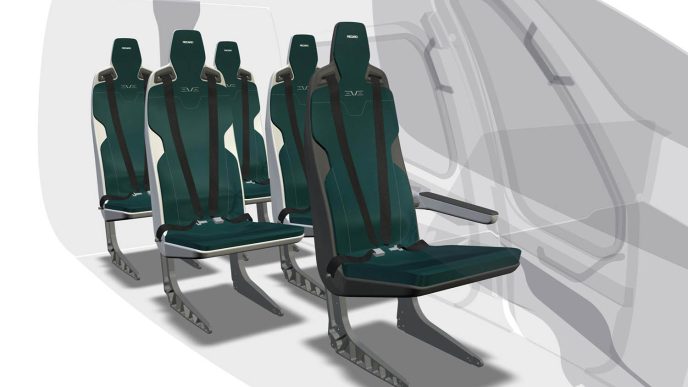 Asientos de Recaro para aeronaves eVTOL