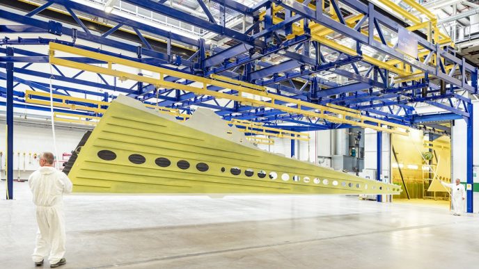 Instalaciones de Spirit Aerosystems en Belfast pars las alas del A220.