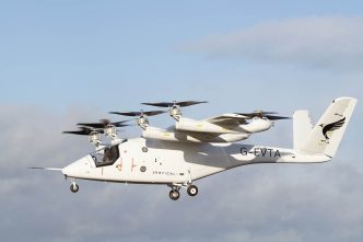 El prototipo del Vertical Aerospace VX-4 durante uno de sus vuelos de prueba.