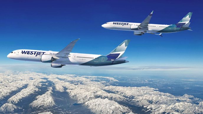 La low cost canadiense Westjet hace el mayor pedido de su historia con 67 aviones en firme.