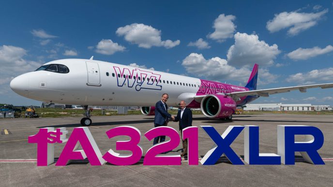 Entrega a Wizzair UK de su primer Airbus A321XLR.