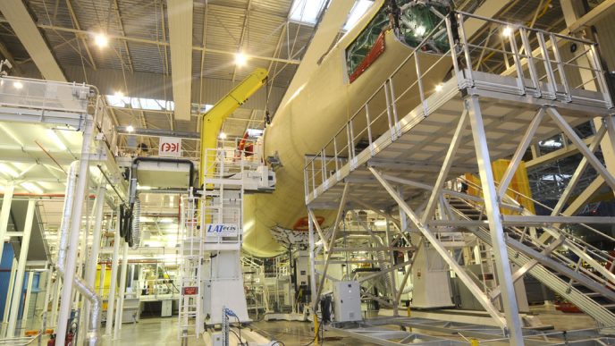 Sección 19 del Airbus A350 producida en Illescas.