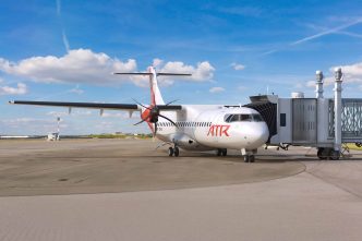 ATR estima un mercado potencial de 300 avionesen Estados Unidos en 20 años, y propone una versión específica para este mercado.