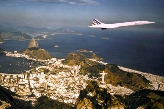 Concorde de Air France sobre Río de Janeiro.