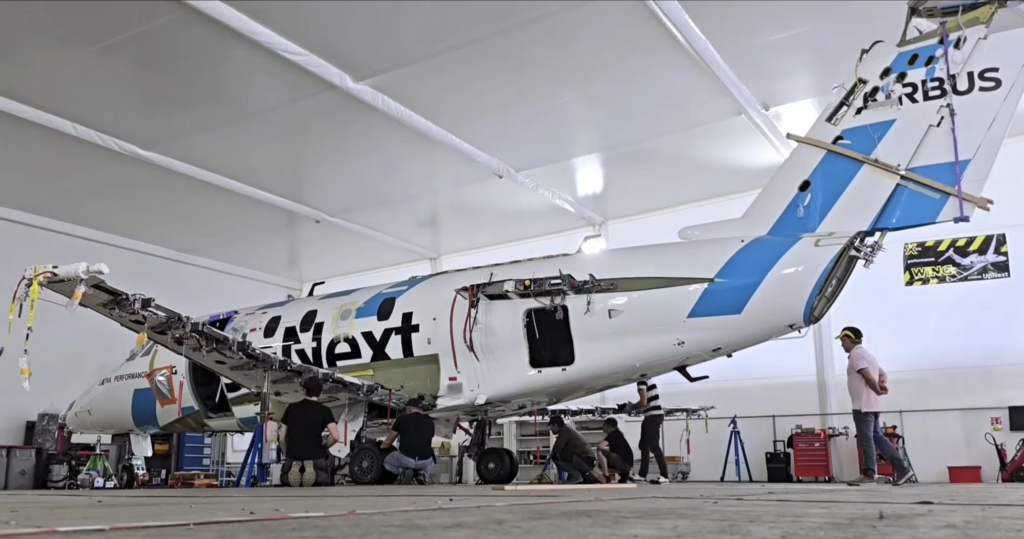 El Citation VII de Airbus Next en proceso de modificación.